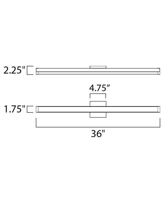 Maxim Spec 36 LED Bath Vanity Model: 52006GLD