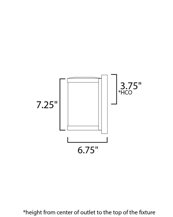 Maxim Barrel Small LED Outdoor Wall Sconce Model: 52125WTBK