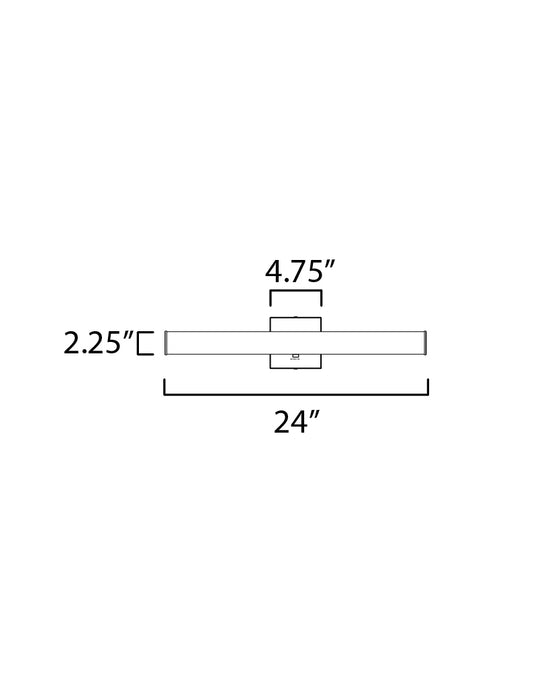 Maxim Rail 24 LED Bath Bar CCT Select Model: 52132PC