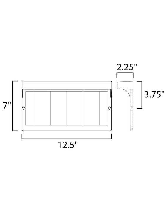 Maxim LED Address Light Frame Model: 53610BK