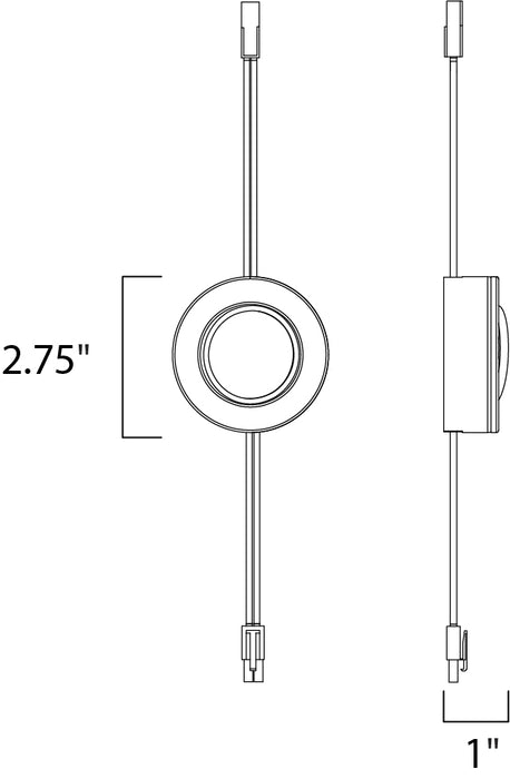 Maxim CounterMax MX-LD-AC LED Puck 3000K Model: 53830SN