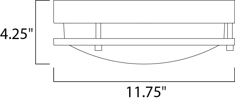 Maxim Linear LED Surface Mount w/ EM Back Up Model: 55546WTSN