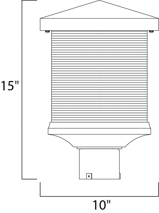 Maxim Triumph VX LED Outdoor Post Lantern Model: 55735CLET