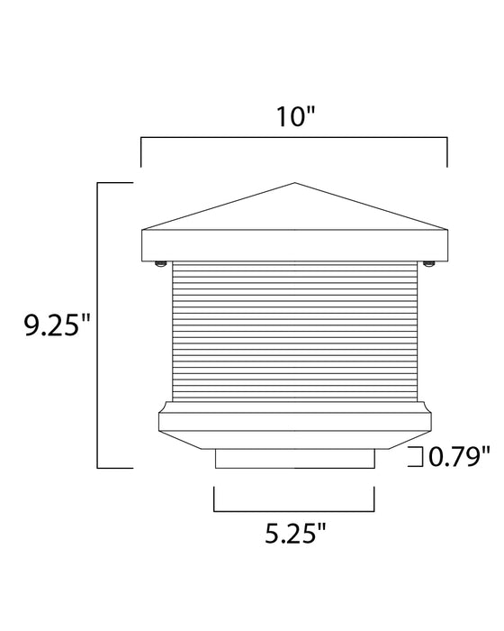 Maxim Triumph VX LED Outdoor Deck Lantern Model: 55736CLET