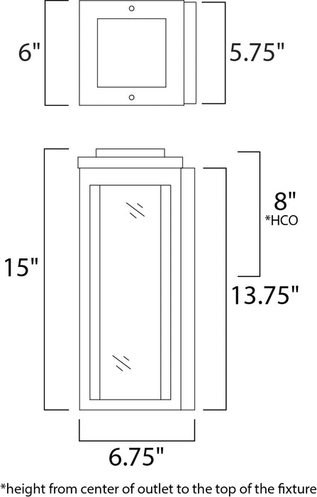 Maxim Salon Outdoor LED Wall Sconce Model: 55904SWBK