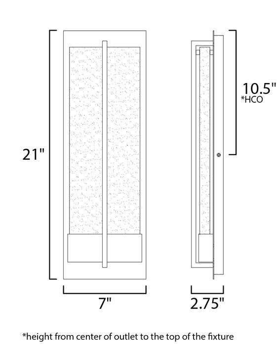 Maxim Cascade LED Outdoor Wall Sconce Model: 56194BGBK