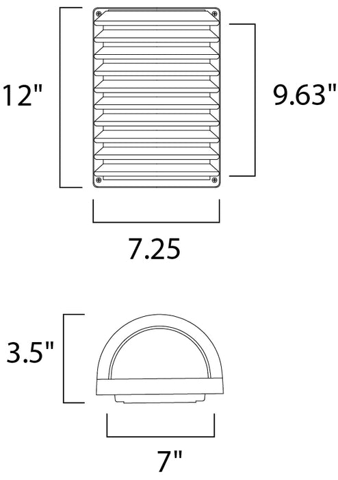 Maxim Zenith LED 1-Light Wall Sconce Model: 56222WTABZ