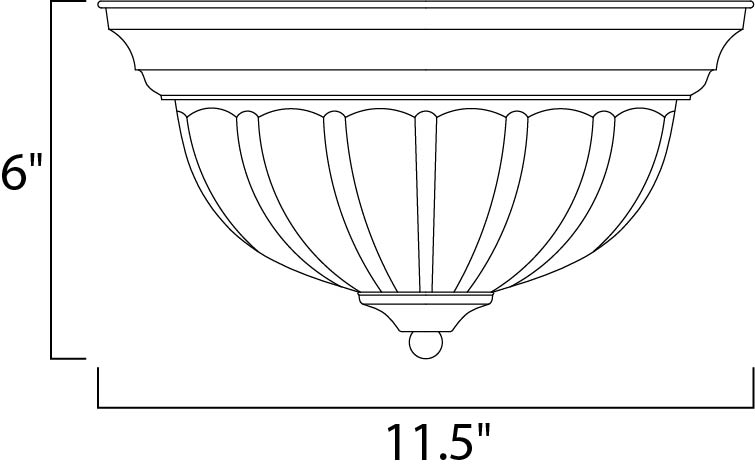 Maxim Essentials 1-Light Flush Mount Model: 5830FTOI