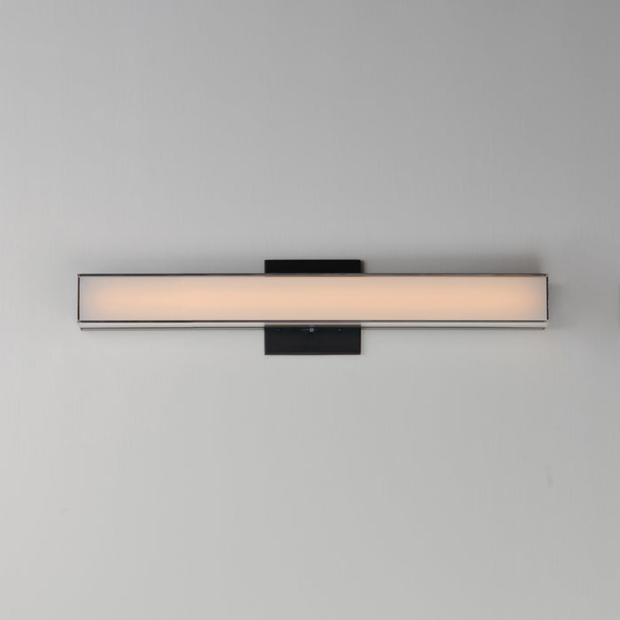 Maxim Edge 24 LED Bath Vanity CCT Select Model: 59002CLFTBK