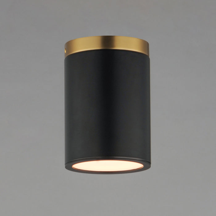 Maxim Dapper 1-Light Flush Mount Model: 59700WTBKAB