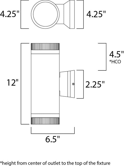 Maxim Lightray 2-Light Wall Sconce Model: 6112AL