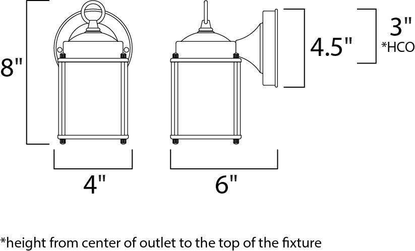 Maxim 1-Light Outdoor Wall Mount Model: 6879CLOI