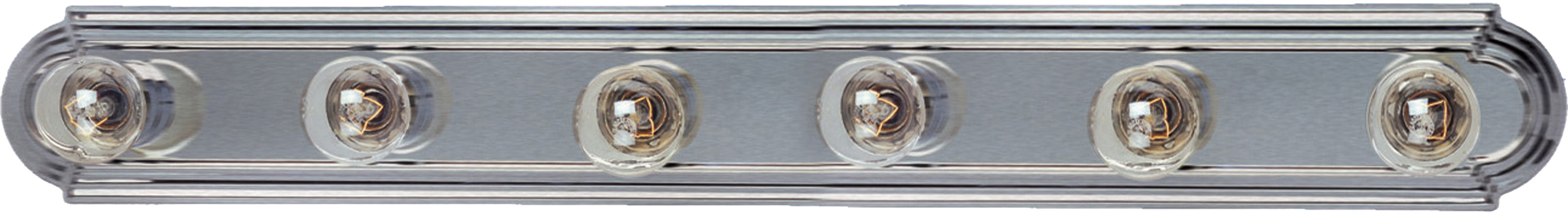 Maxim Essentials 6-Light Racetrack Bath Vanity Light Model: 7126SN