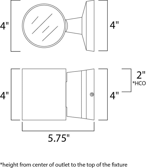 Maxim Lightray LED 2-Light Wall Sconce Model: 86106AL