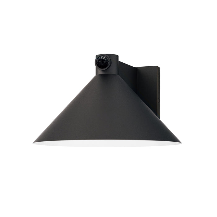 Maxim Conoid Large LED Outdoor Wall Sconce W/ Dusk-Dawn Model: 86143BK/MSP