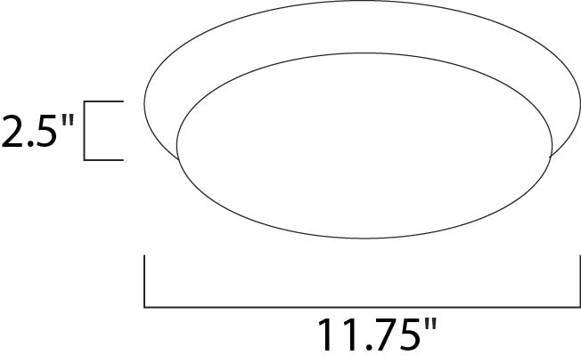 Maxim Low Profile LED 11.75 Flush Mount Model: 87595WTWT