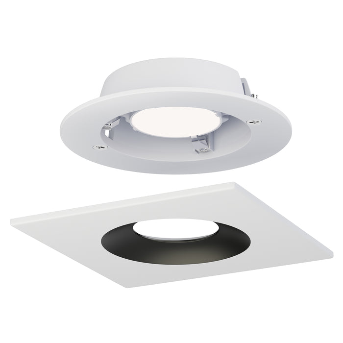 Maxim Crisp 5 LED Recessed DownLight 3000K - Square Model: 87674WTBK