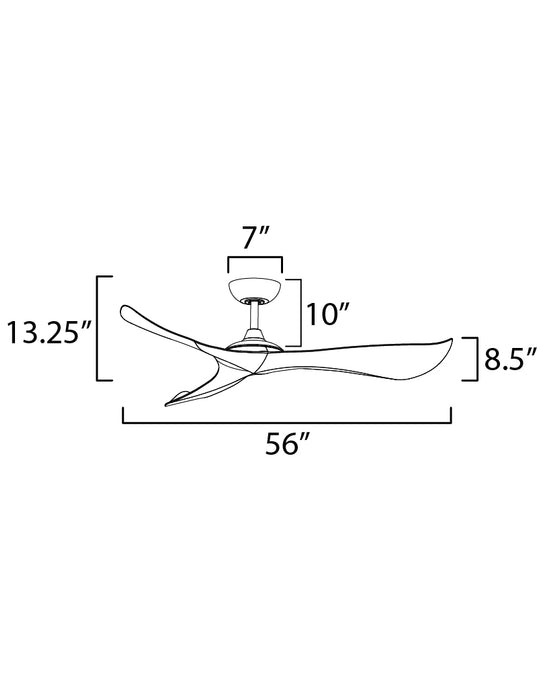 Maxim Keanu 56 Indoor/Outdoor Fan Model: 88754BK