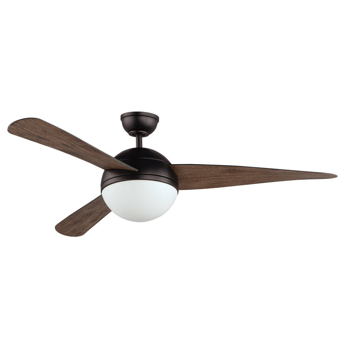 Maxim Cupola 52 Bronze Fan 2-Light LED Walnut Blades Model: 88802OI