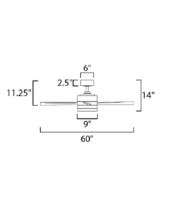 Maxim Tanker 52 Outdoor Nickel Fan Model: 88805SN