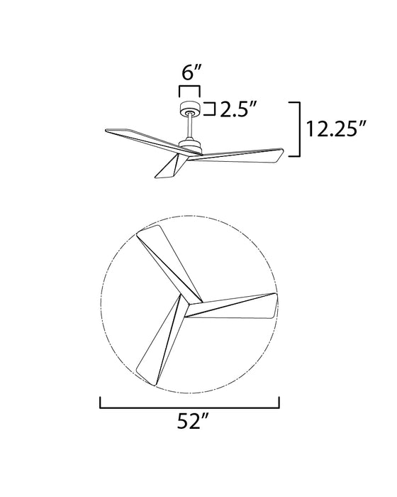 Maxim Vortex 52 Outdoor Fan Model: 88846CHL