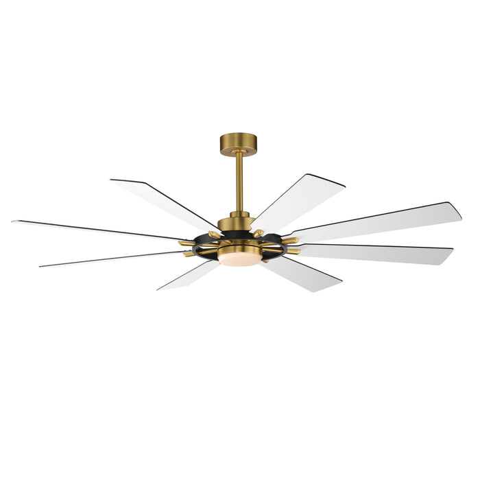 Maxim Helm 72 Indoor Fan w LED Light Kit Model: 88878BKNAB