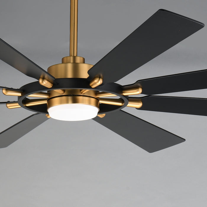 Maxim Helm 72 Indoor Fan w LED Light Kit Model: 88878BKNAB