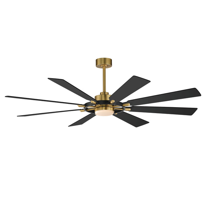 Maxim Helm 72 Indoor Fan w LED Light Kit Model: 88878BKNAB