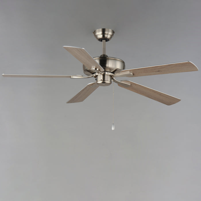 Maxim 52 Super-Max Ceiling Fan - Nickel Model: 88935SN