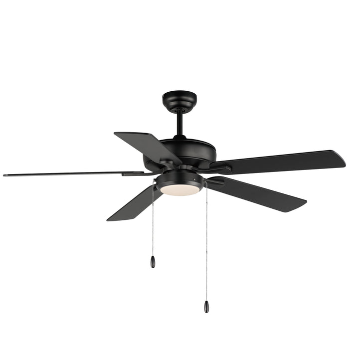 Maxim 52 Super-Max Fan w/ LED Light Kit - Black Model: 88937BK