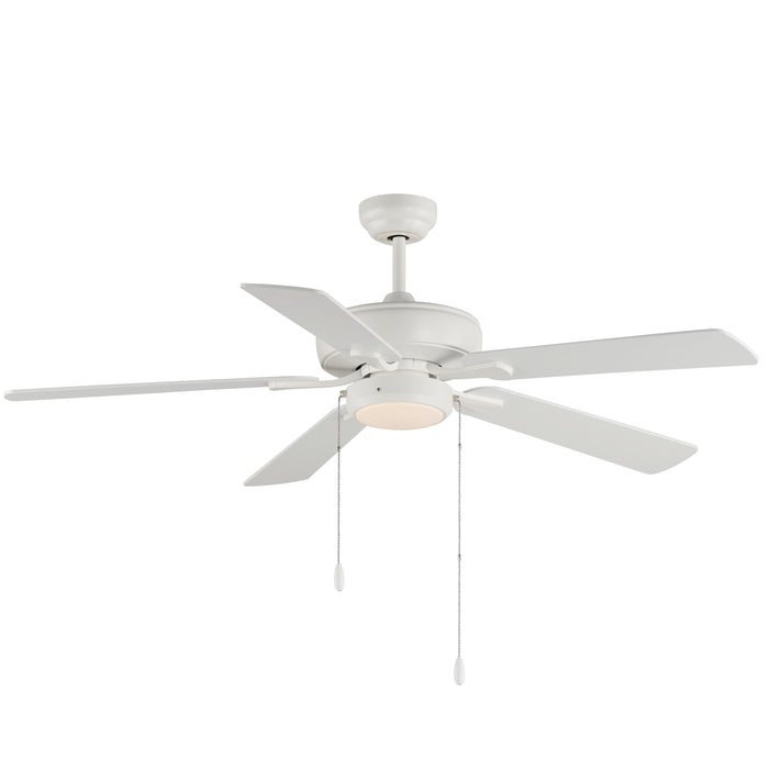 Maxim 52 Super-Max Fan w/ LED Light Kit - White Model: 88937MW