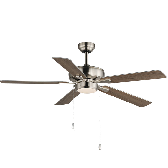 Maxim 52 Super-Max Fan w/ LED Light Kit - Nickel Model: 88937SN