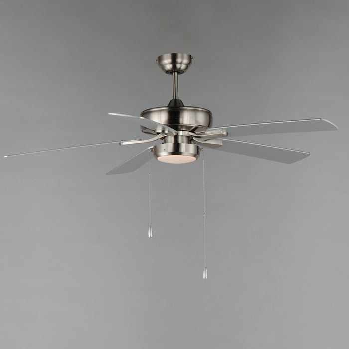 Maxim 52 Super-Max Fan w/ LED Light Kit - Nickel Model: 88937SN