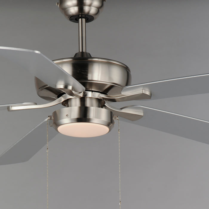 Maxim 52 Super-Max Fan w/ LED Light Kit - Nickel Model: 88937SN