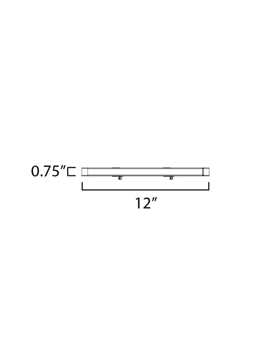 Maxim CounterMax Slim Stick 12 LED Under Cabinet Model: 89801AL