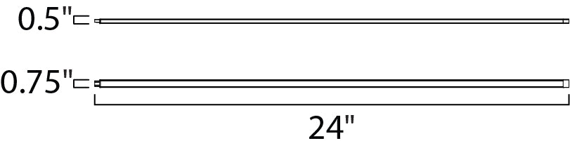 Maxim CounterMax Slim Stick 24 LED Under Cabinet Model: 89802AL