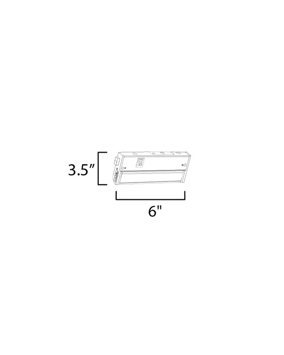 Maxim CounterMax 5K 6 2700-5000K LED Under Cabinet Model: 89862WT