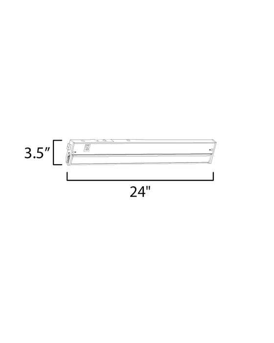 Maxim CounterMax 5K 24 2700-5000K LED Under Cabinet Model: 89865BZ