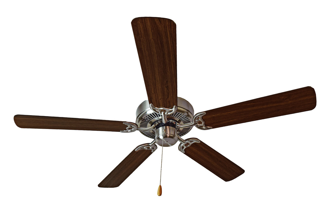 Maxim Basic-Max 52 Nickel Fan Walnut/Pecan Blades Model: 89905SNWP