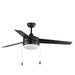 Maxim Trio 52 3-Blade Fan w Pull Chain Model: 89906FTBKWN