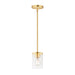 Maxim Corona 1-Light Mini Pendant Model: 90200CLSBR