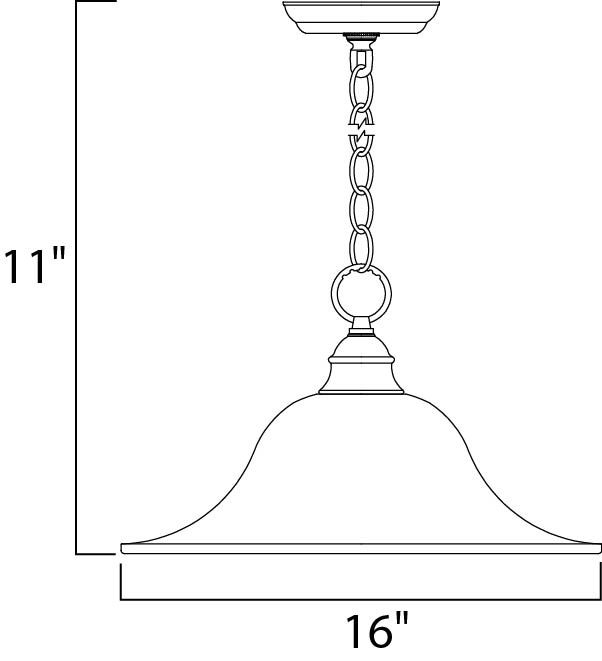 Maxim Essentials 1-Light Pendant Model: 91076FTSN