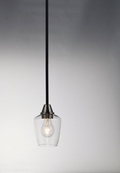 Maxim Goblet 1-Light Mini Pendant Model: 96120CLBKSN