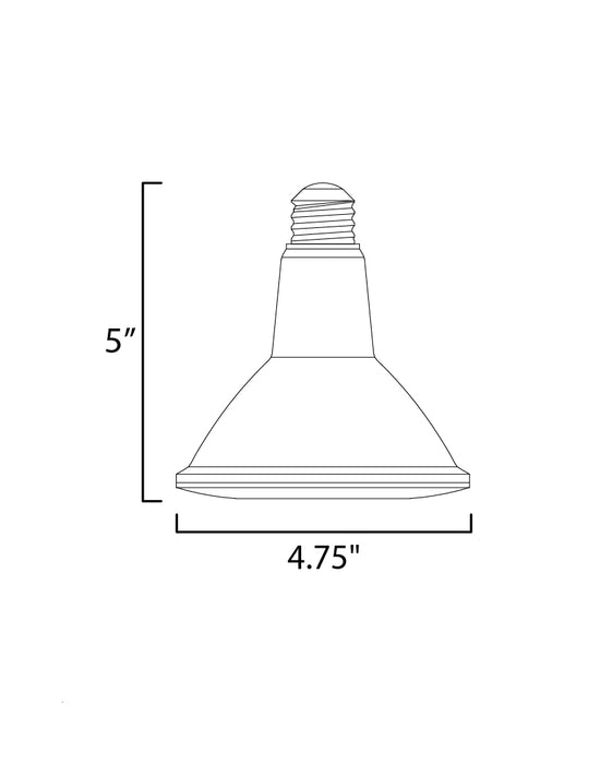 Maxim 15W Dimmable LED PAR38 3000K 120V Frosted Model: BL15PAR38FT120V30