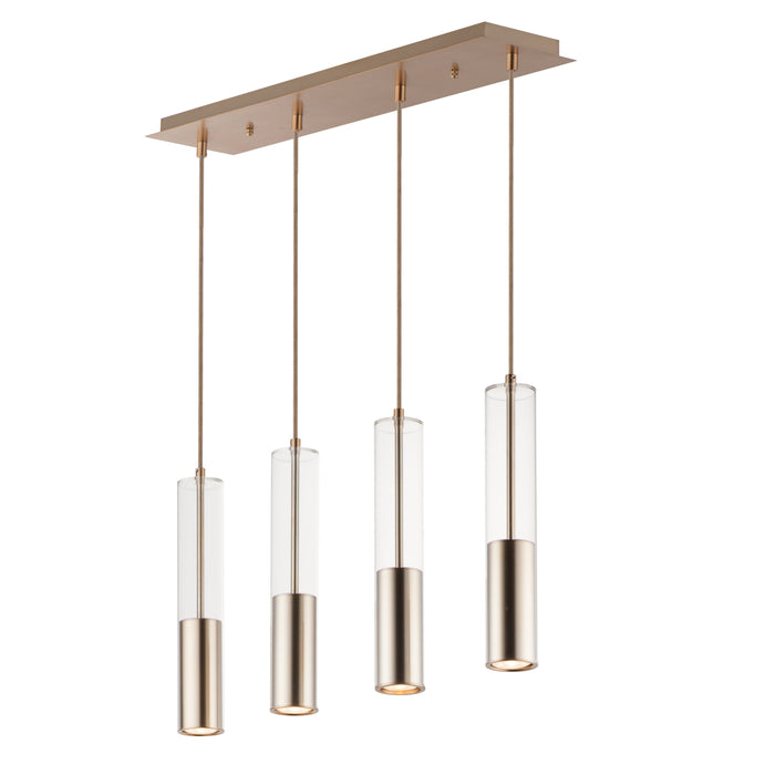 ET2 Torch LED 4-Light Linear Pendant Model: E11004-24SBR