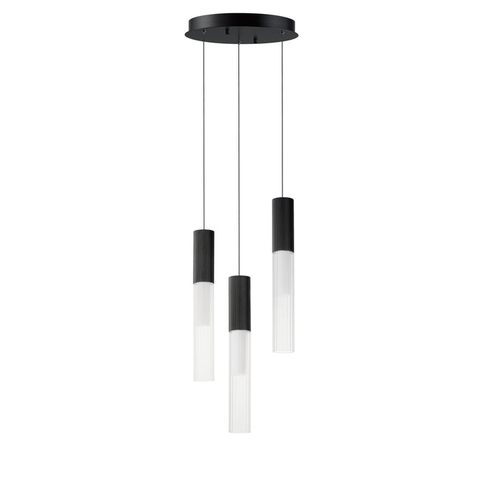 ET2 Reeds 3-Light LED Pendant Model: E11013-144BK