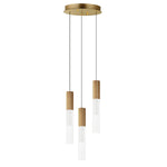 ET2 Reeds 3-Light LED Pendant Model: E11013-144GLD