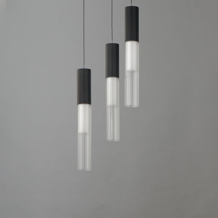 ET2 Reeds 3-Light LED Pendant Model: E11013-144BK