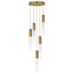 ET2 Reeds 5-Light LED Pendant Model: E11015-144GLD