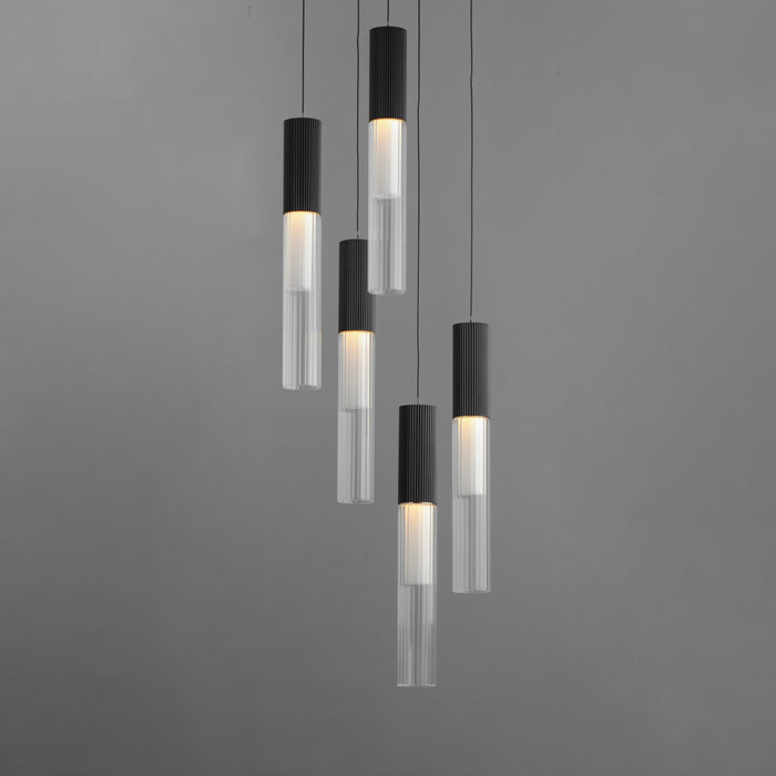 ET2 Reeds 5-Light LED Pendant Model: E11015-144BK